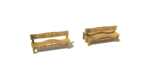 HH3D00 014 Lavice VLNKA s operadlem akat 01
