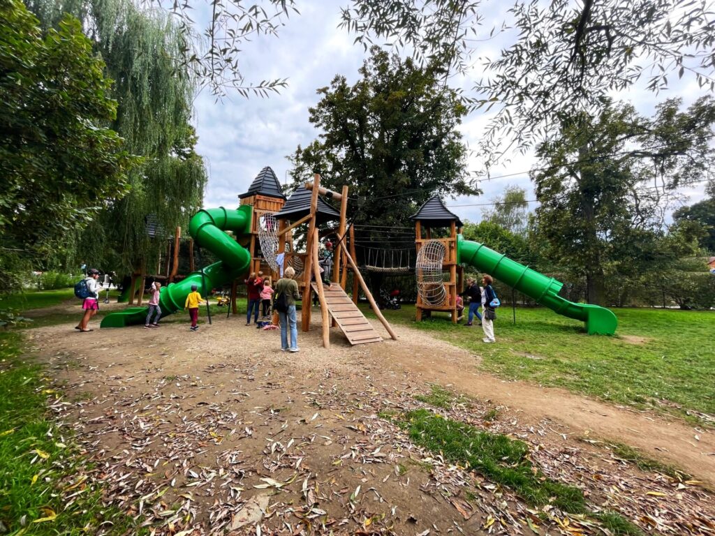 Dětské hřiště v Říčanech, které vzniklo díky participativnímu rozpočtu